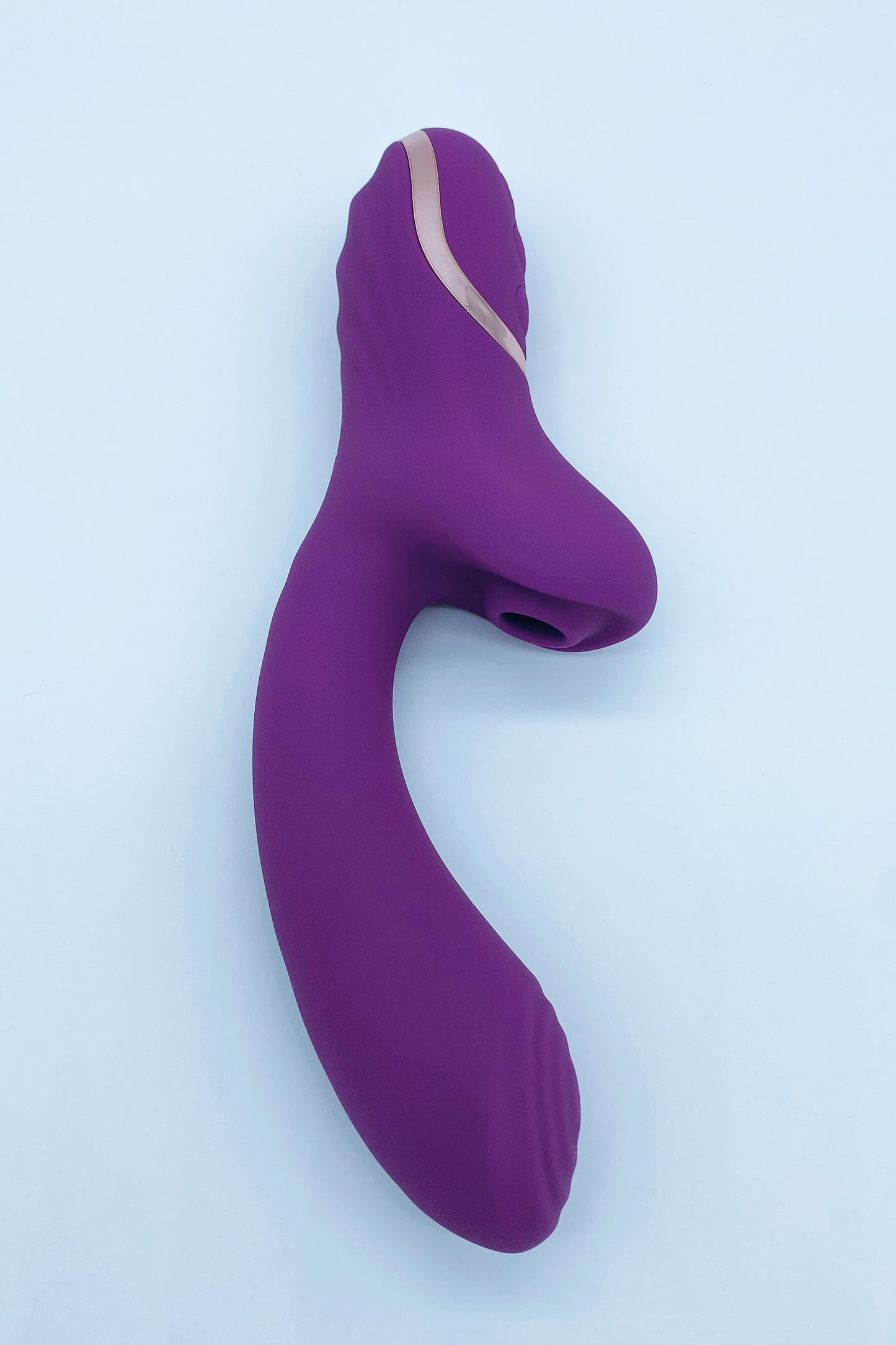 Rechargeable purple rabbit vibrator – waterproof, body-safe silicone with dual stimulation