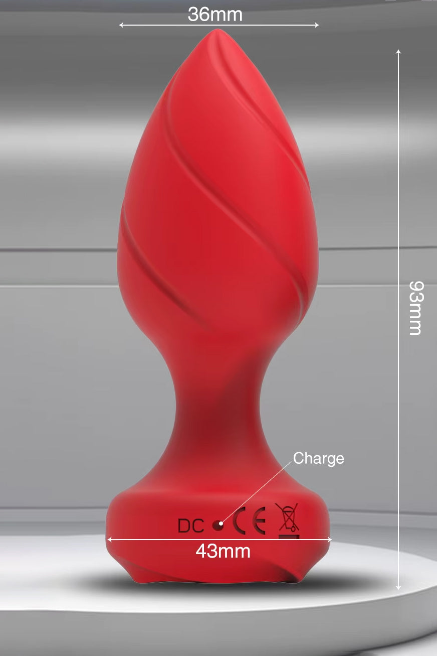 Compact vibrating anal plug with multiple frequencies