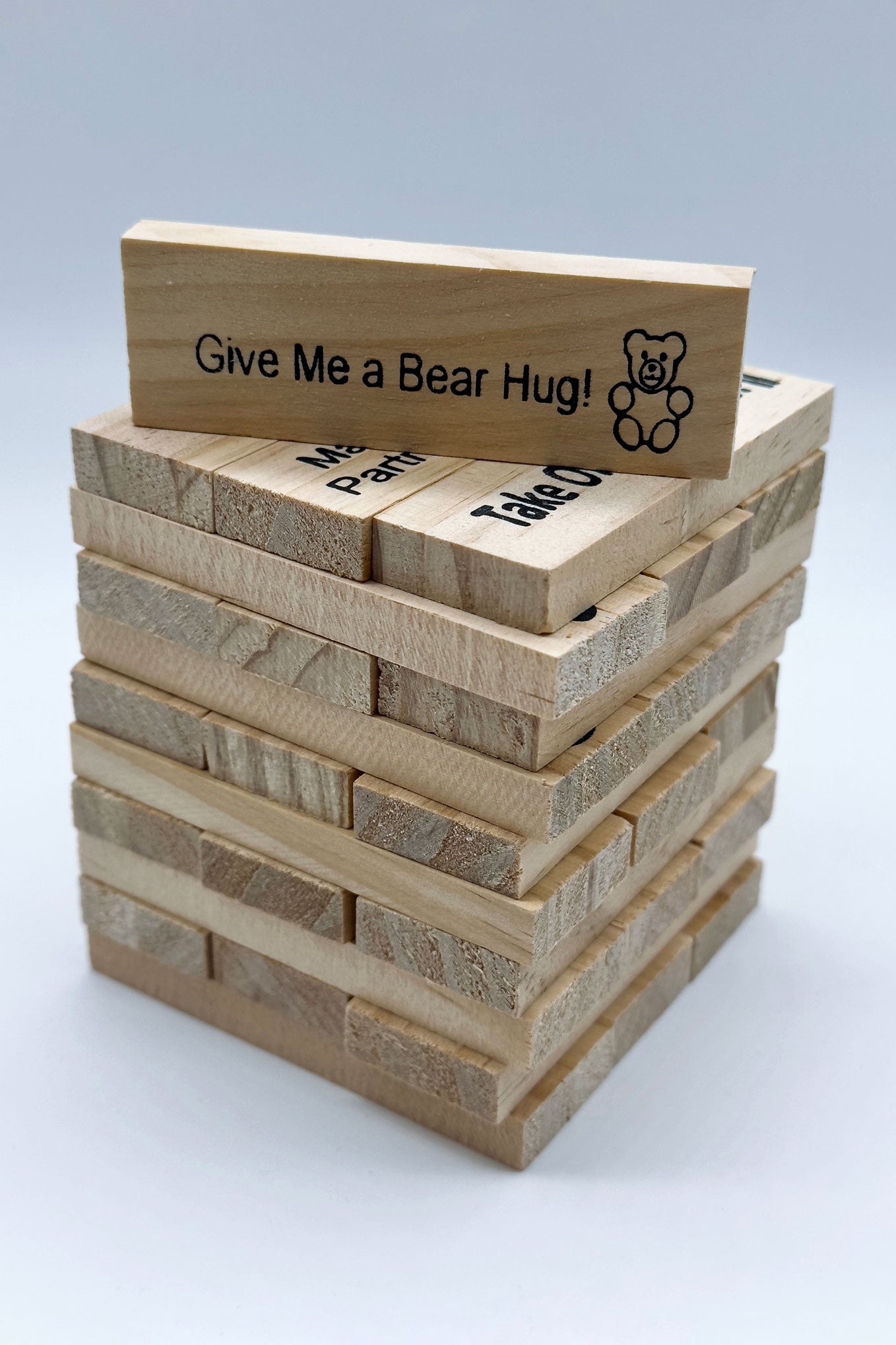 Adult Jenga Style Wooden Stacking Game