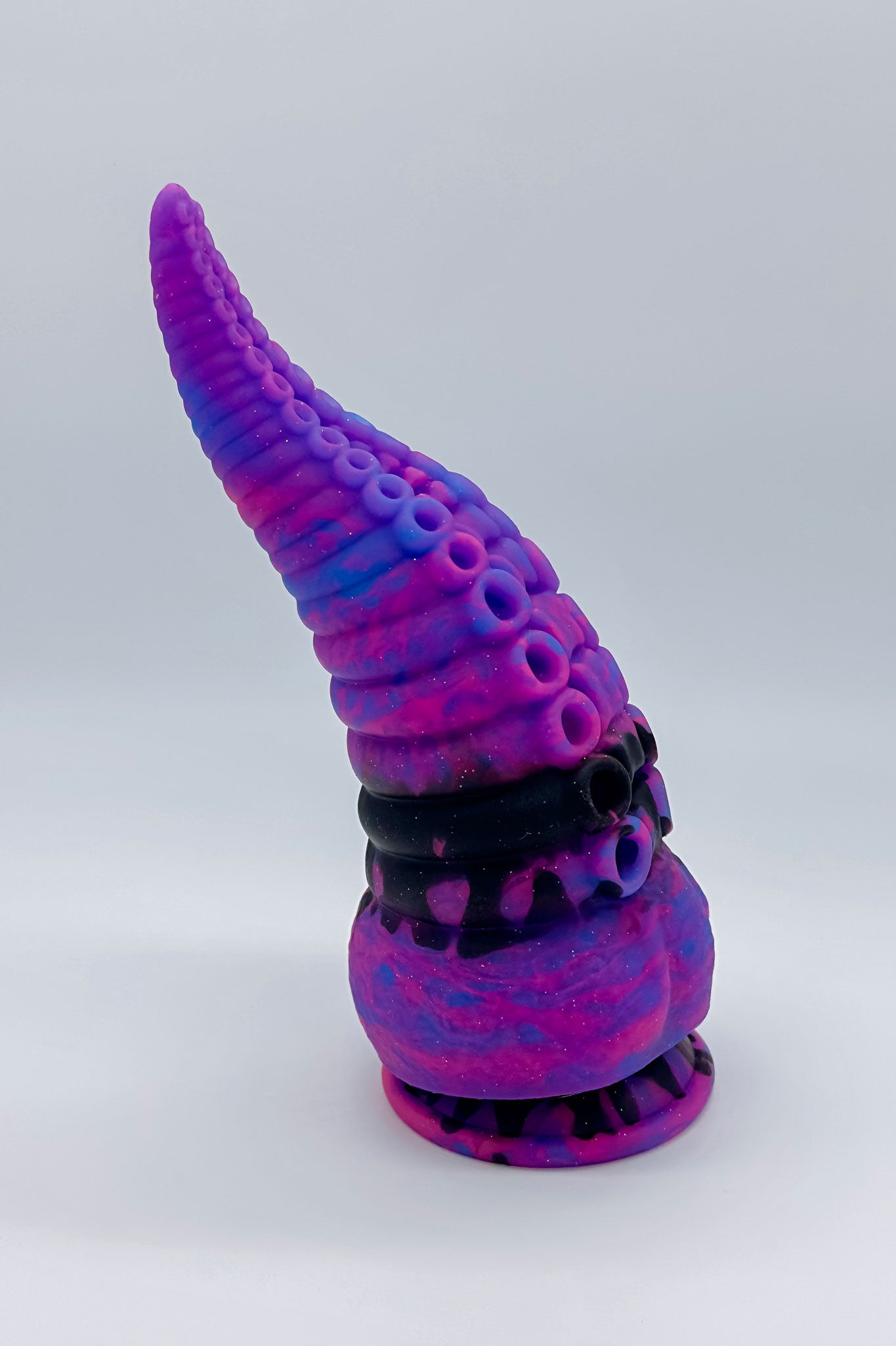 Detailed look at silicone octopus anal dildo