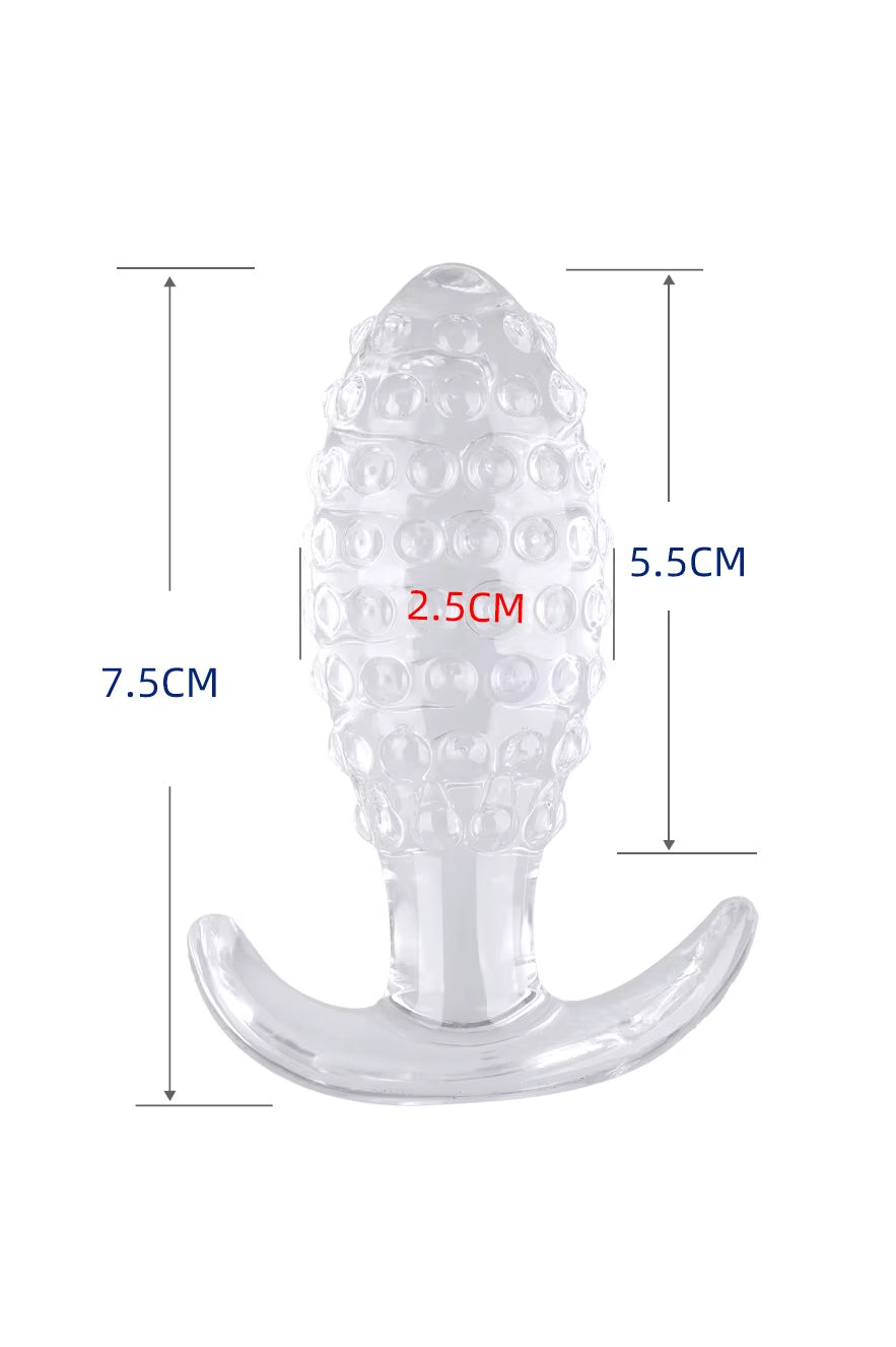 Pineapple Textured Silicone Anal Training Butt Plug