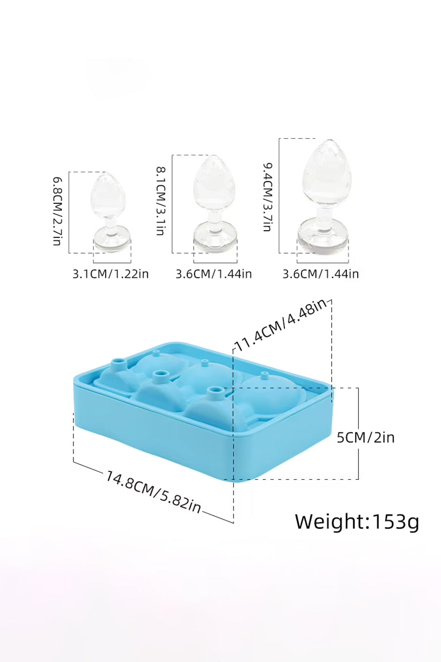 Silicone Butt Plug Ice Cube Tray – Novelty Ice Mould for Cocktails & Party Drinks