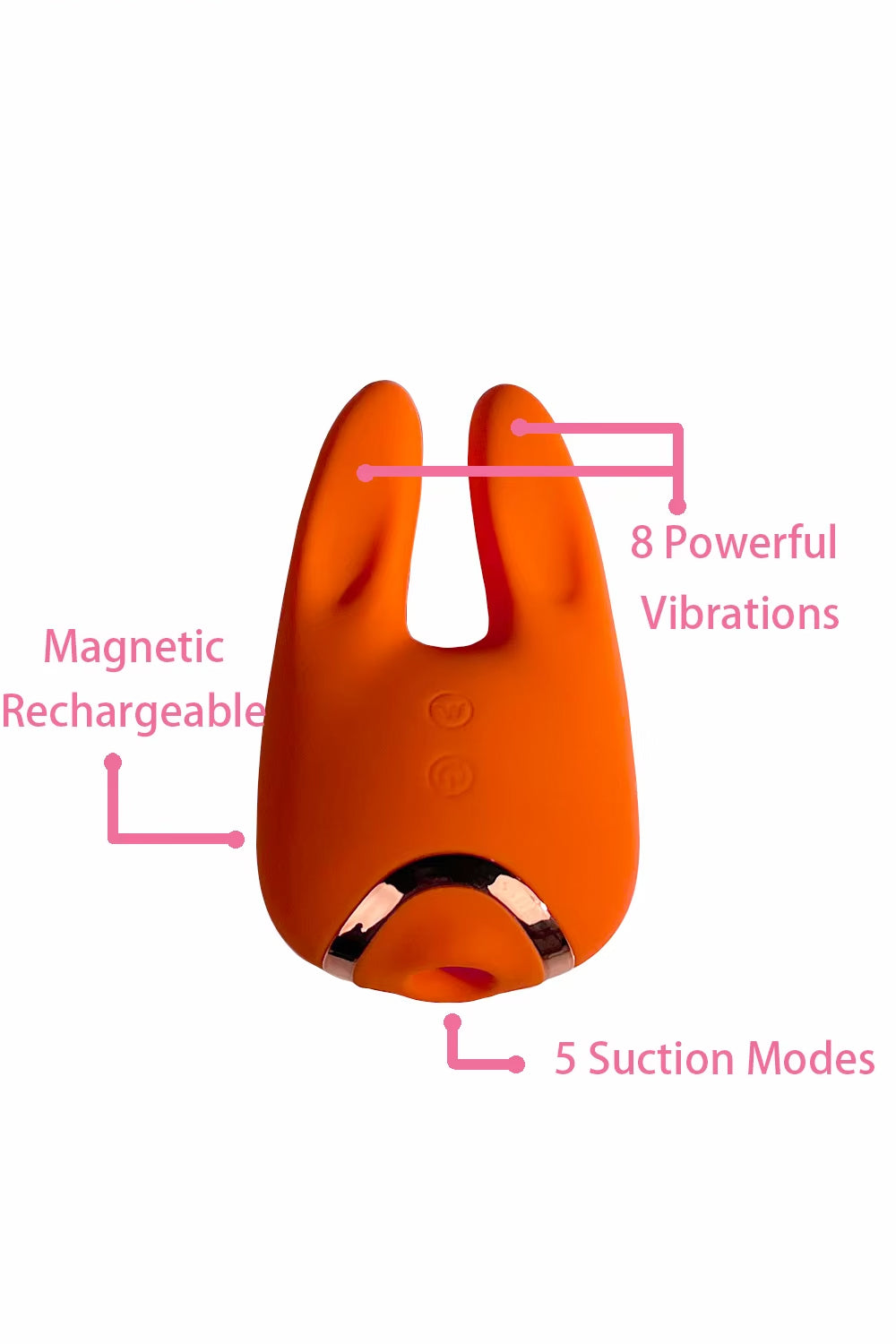 Waterproof rabbit vibrator for personal pleasure with vibration and suction features