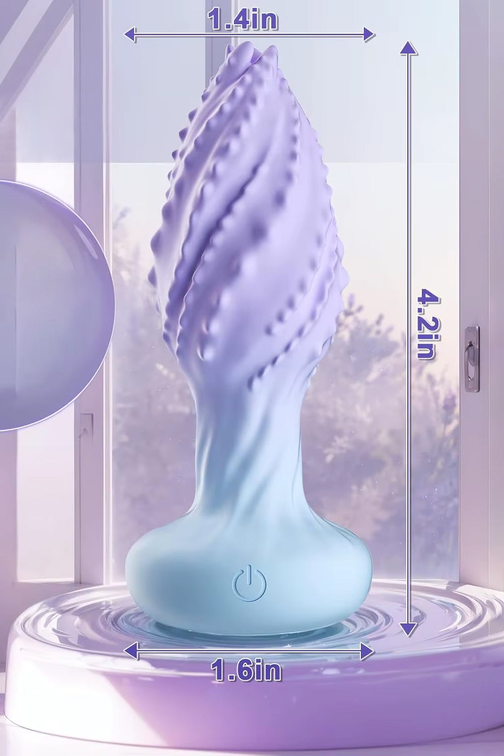 360 degree rotating anal plug for couples with rechargeable design