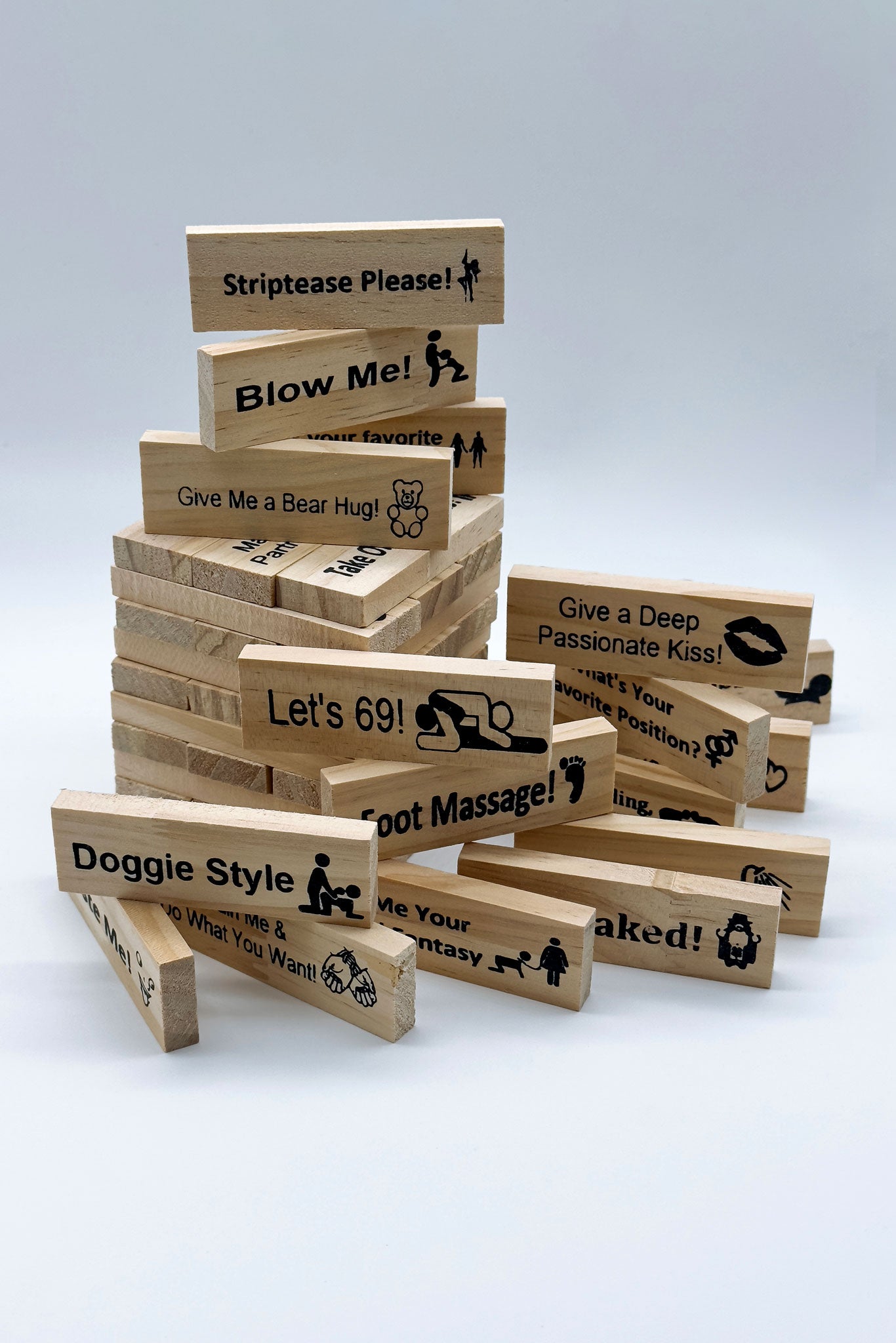 Adult Jenga Style Wooden Stacking Game
