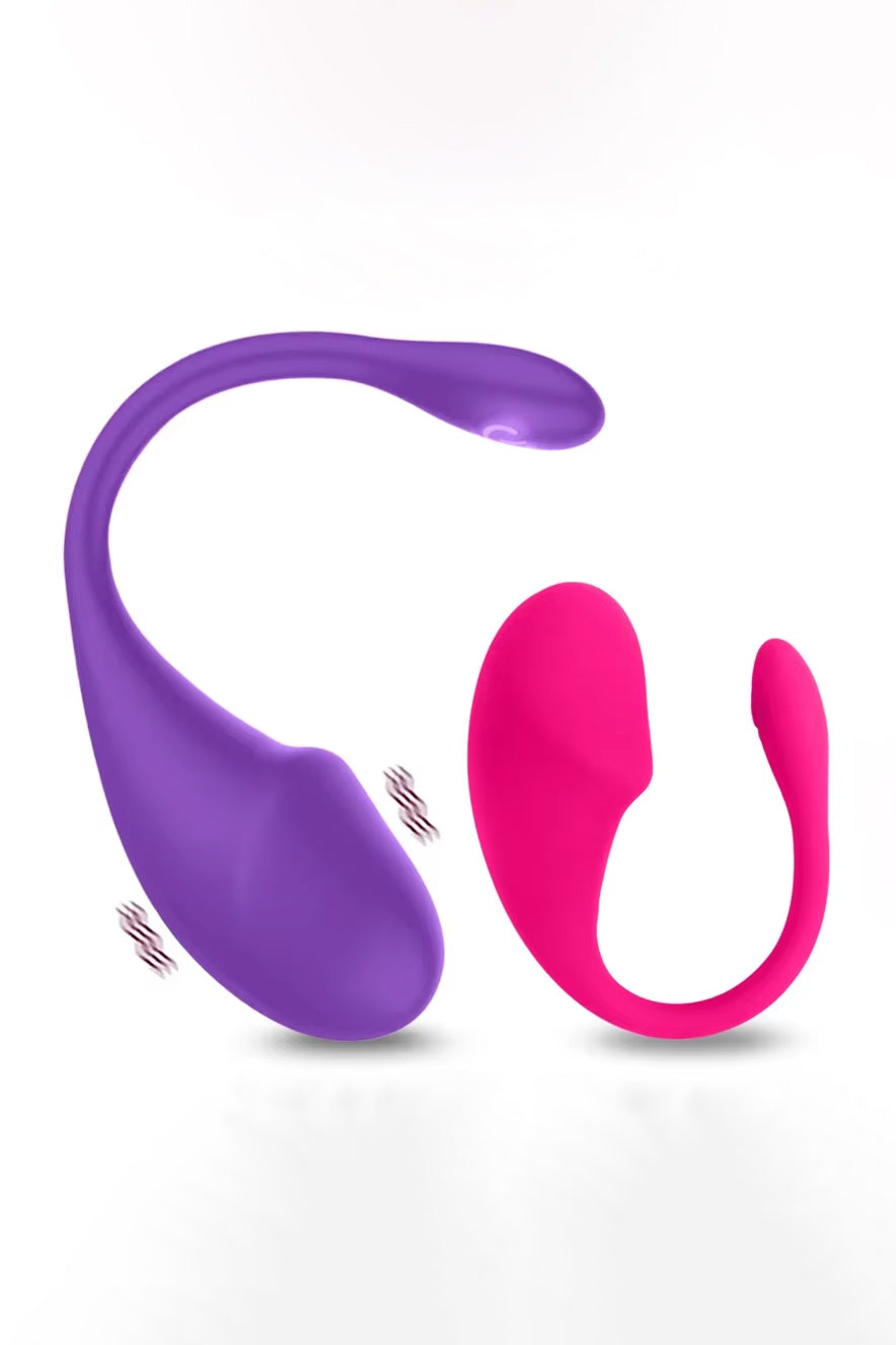 App controlled G-spot love egg vibrator with remote control