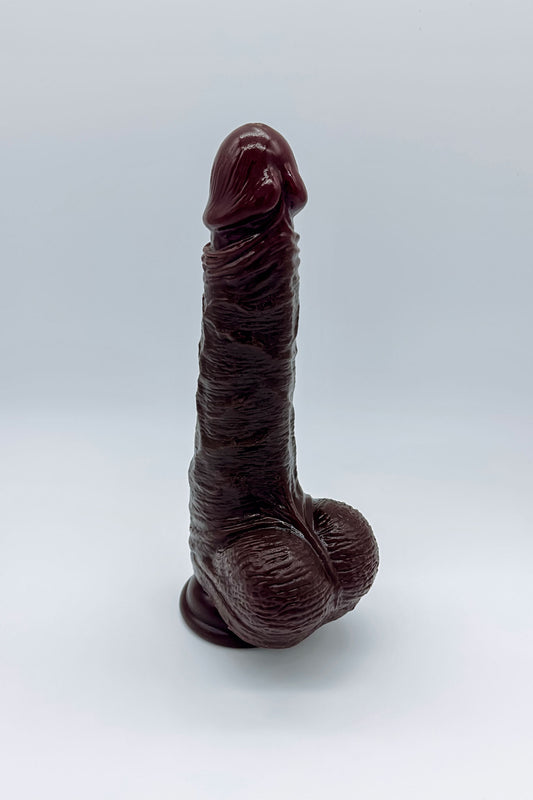 Black Realistic Silicone Penis Dildo