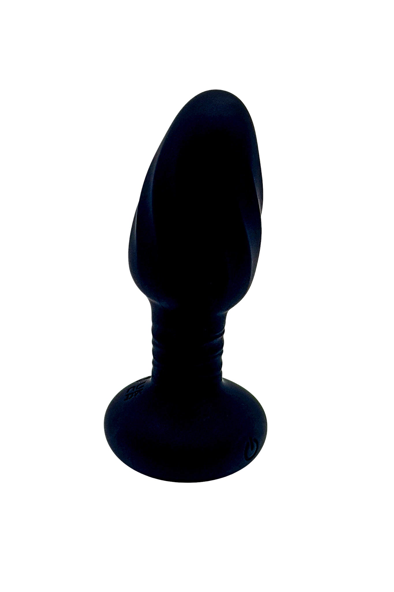 Black Silicone Anal Butt Plug with rotation
