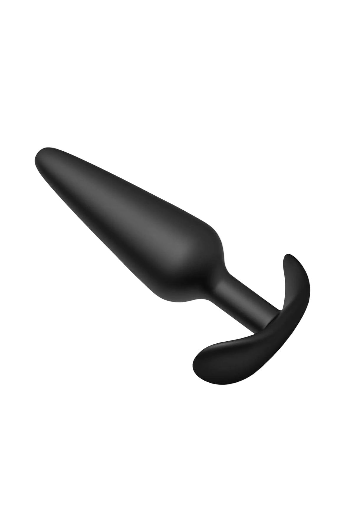 Black Silicone Anal Training Butt Plug