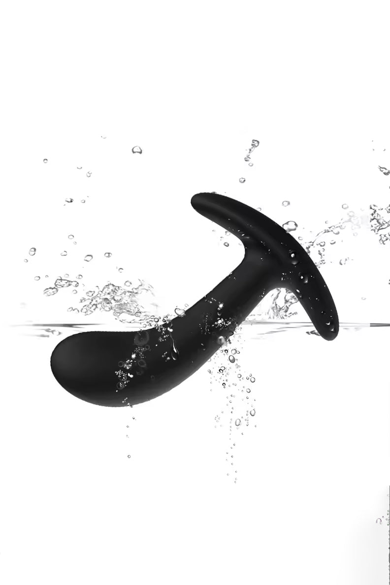 Black Silicone Prostate Massage Butt Plug Sex Toy 