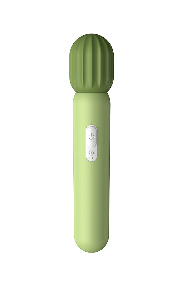 Cactus magic wand massager green