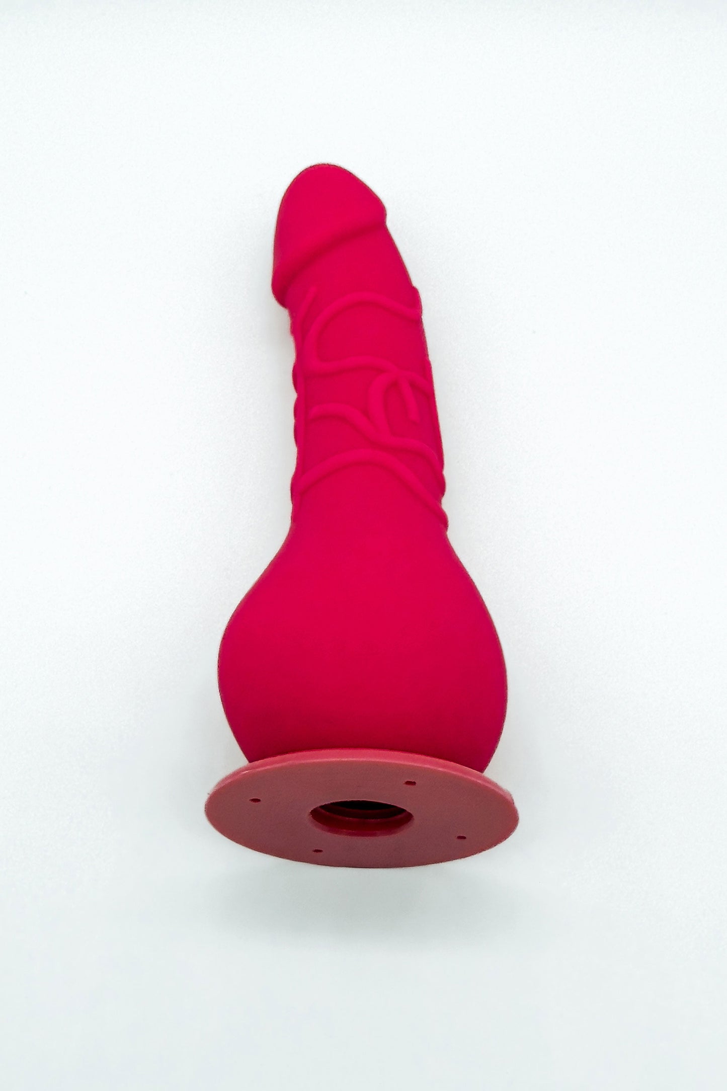 Discreet pink strap on dildo for couples at home
