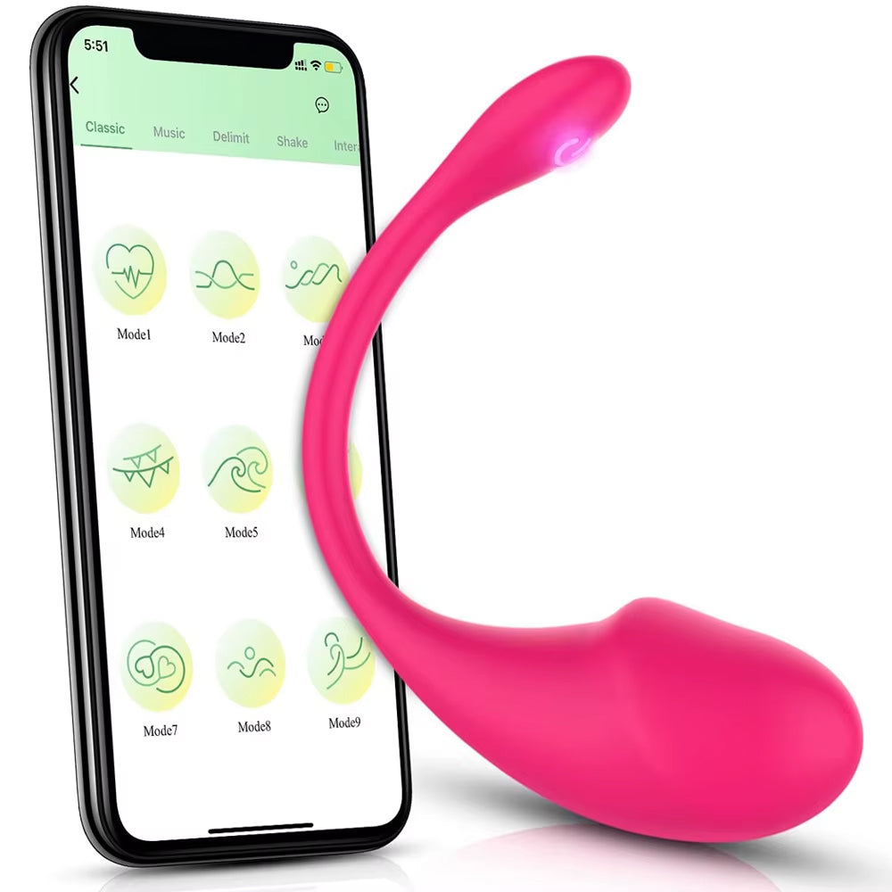 Discreet vibrating love egg for hands-free G-spot stimulation