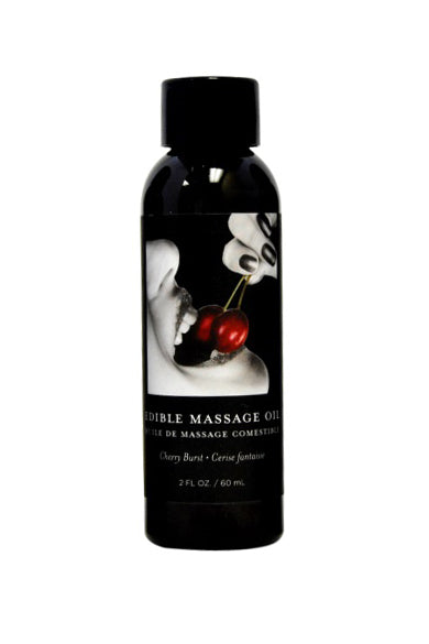 Earthly Body edible massage oil Cherry Burst 60ml 2oz bottle