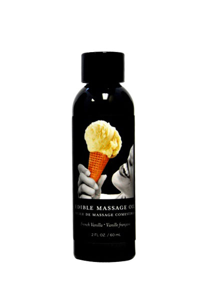 Earthly Body edible massage oil French Vanilla 60ml flavoured massage oil