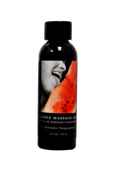 Earthly Body edible massage oil Juicy Watermelon 60ml flavoured body massage oil
