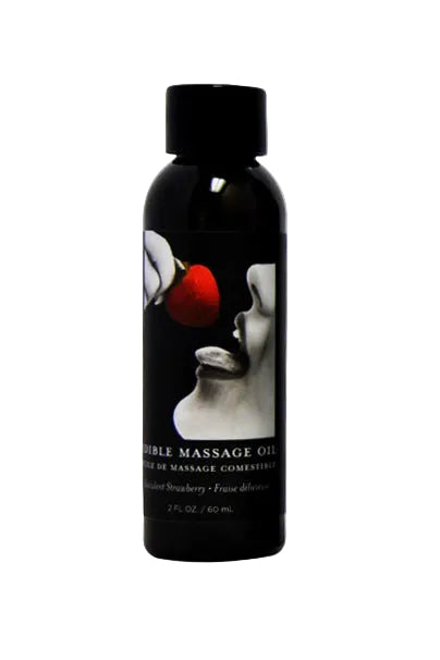 Earthly Body edible massage oil Strawberry 60ml natural massage oil