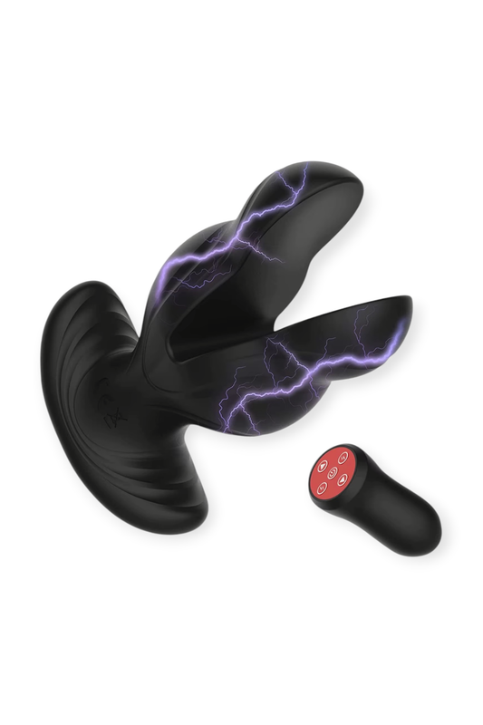 Electric Shock Vibrating Butt Plug with Wireless Remote Control