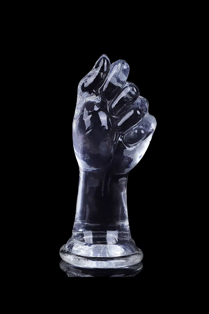 Full fist silicone dildo with wide suction base