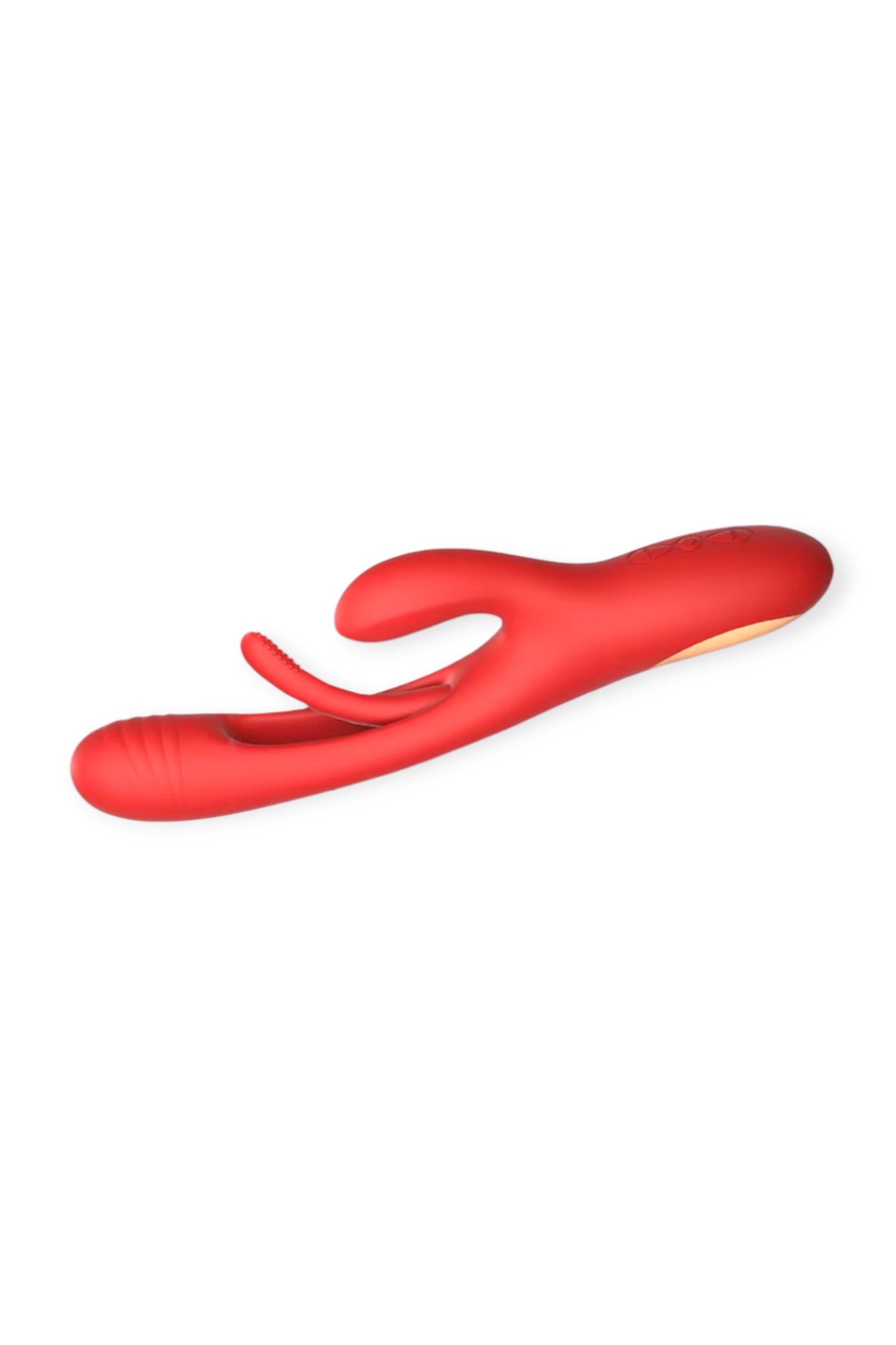 G-spot rabbit vibrator with tapping and flapping motion
