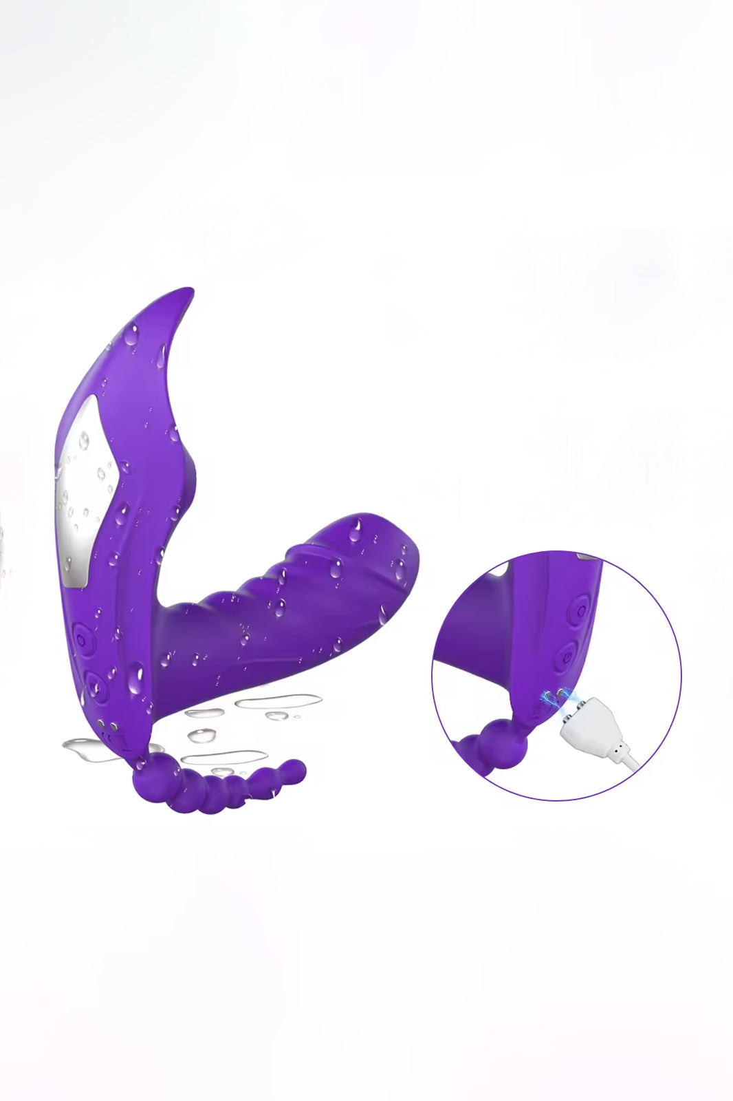 Hands-free wearable vibrator with suction and tongue stimulation