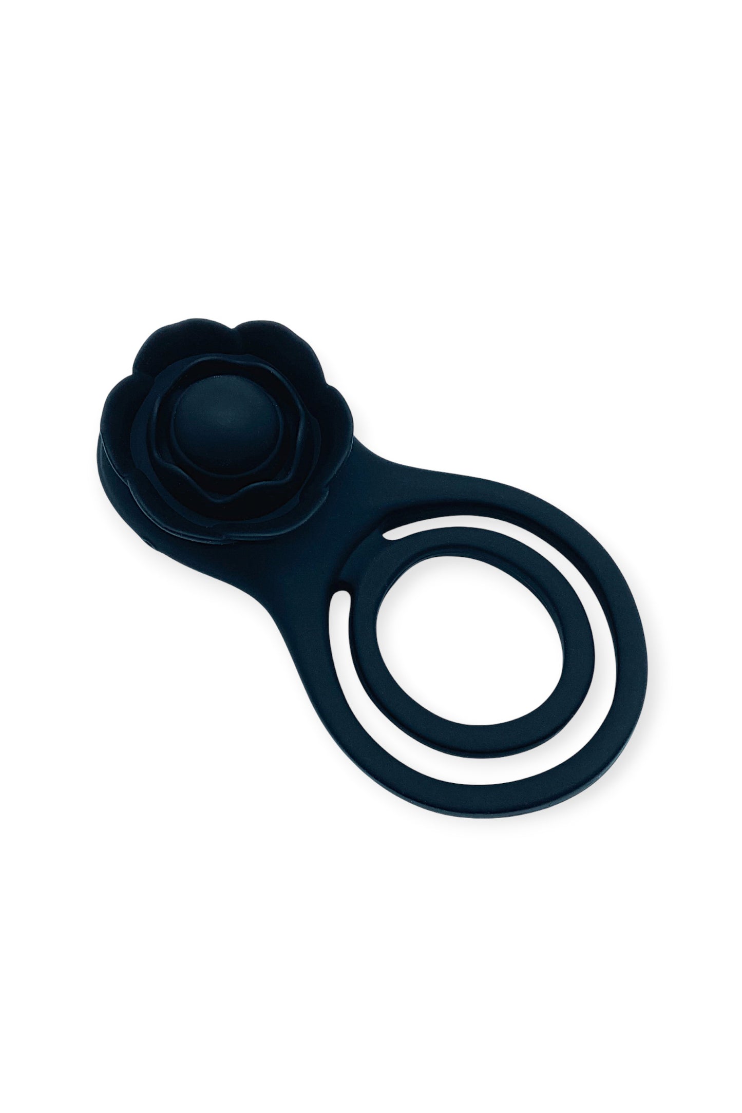 Hands free black vibrating ring for couples