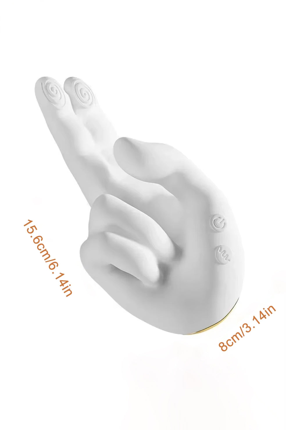 Heated G Spot Personal Massager with Dual Stimulation and Flexible Finger Design