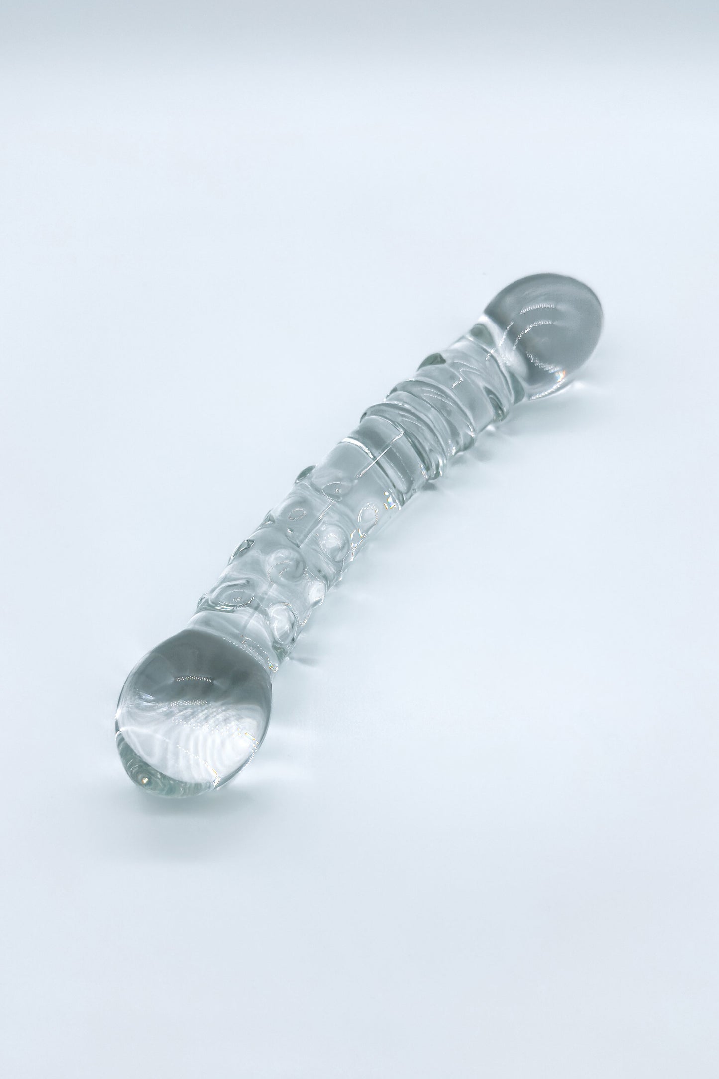 Glass Double Ended Textured Dildo