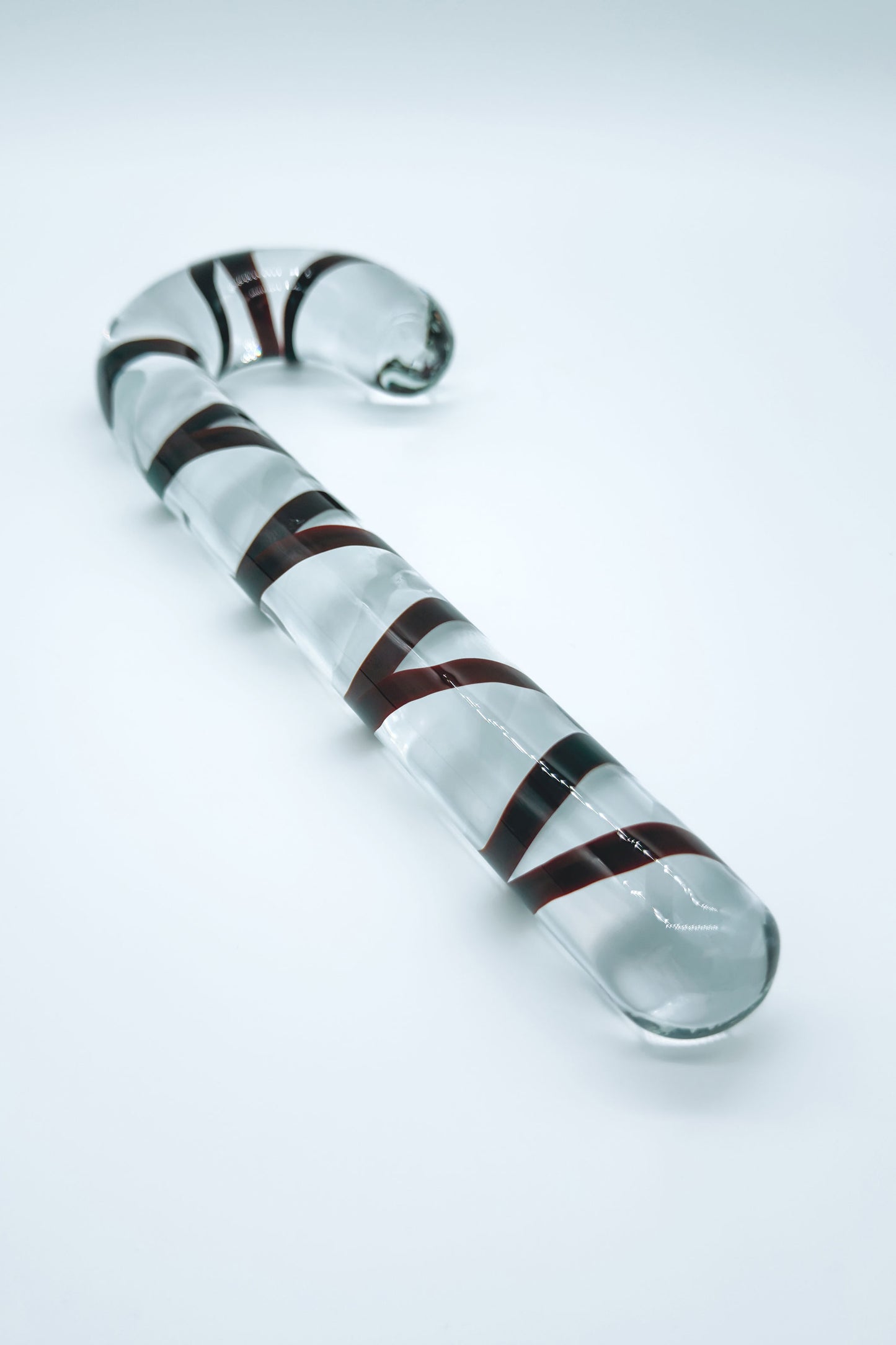 Candy Cane Glass Dildo