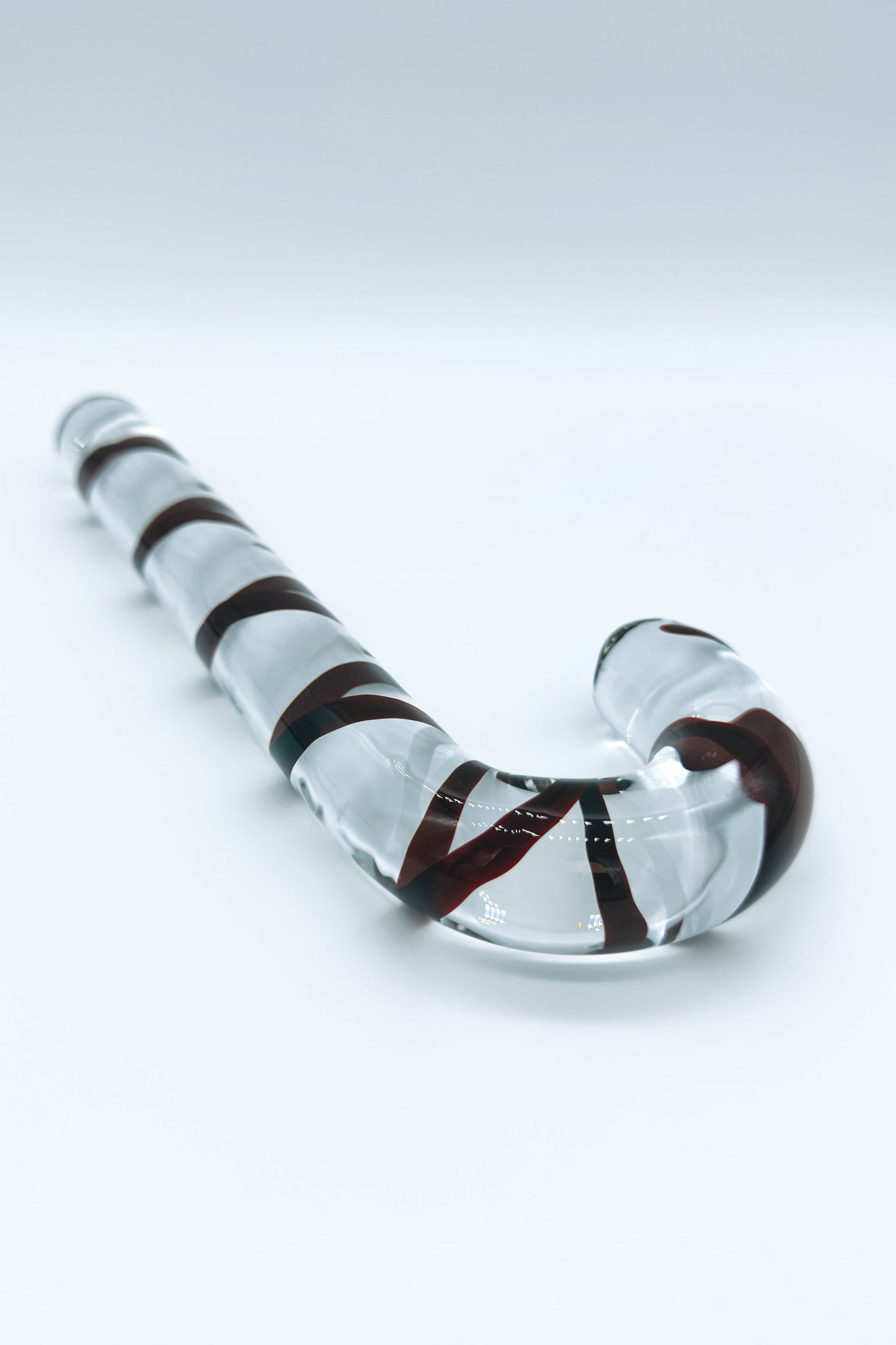 Candy Cane Glass Dildo