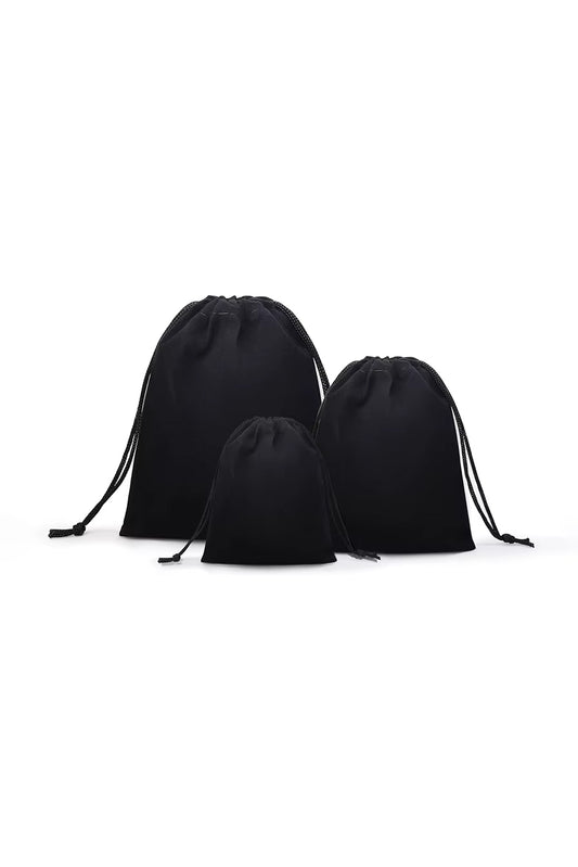 Luxury Velvet Toy Storage Pouch with Drawstring