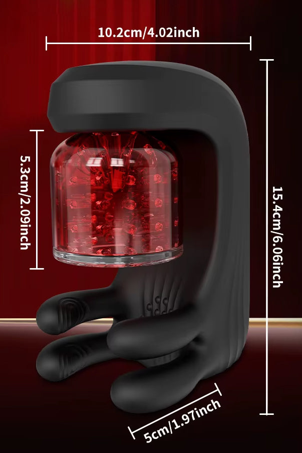 Male blowjob style masturbator rechargeable