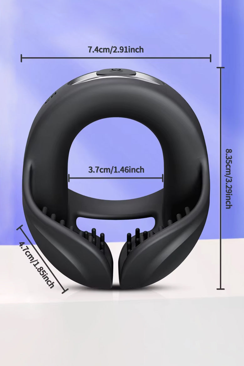 Men’s vibrating cock ring with testicle stimulation
