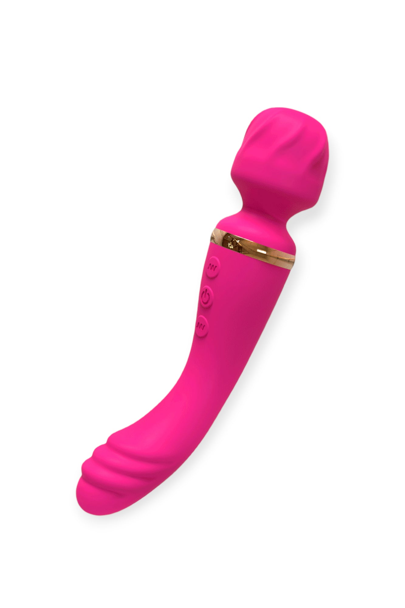 Pink Magic Wand Rechargeable 2 in 1 Vibrator Massager