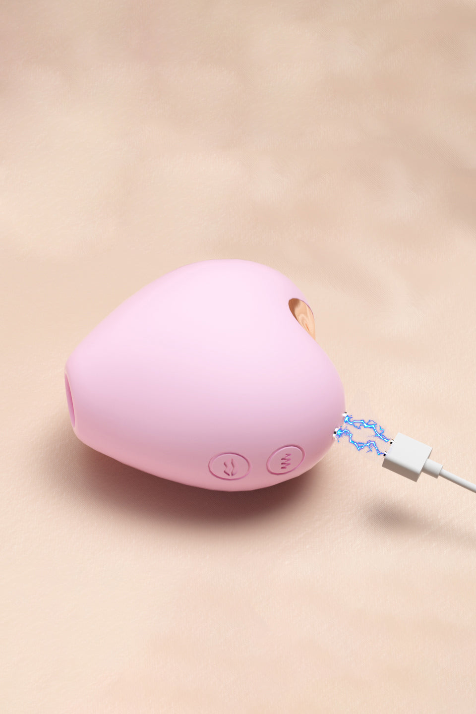 Pink magnetic USB rechargeable clitoral suction toy