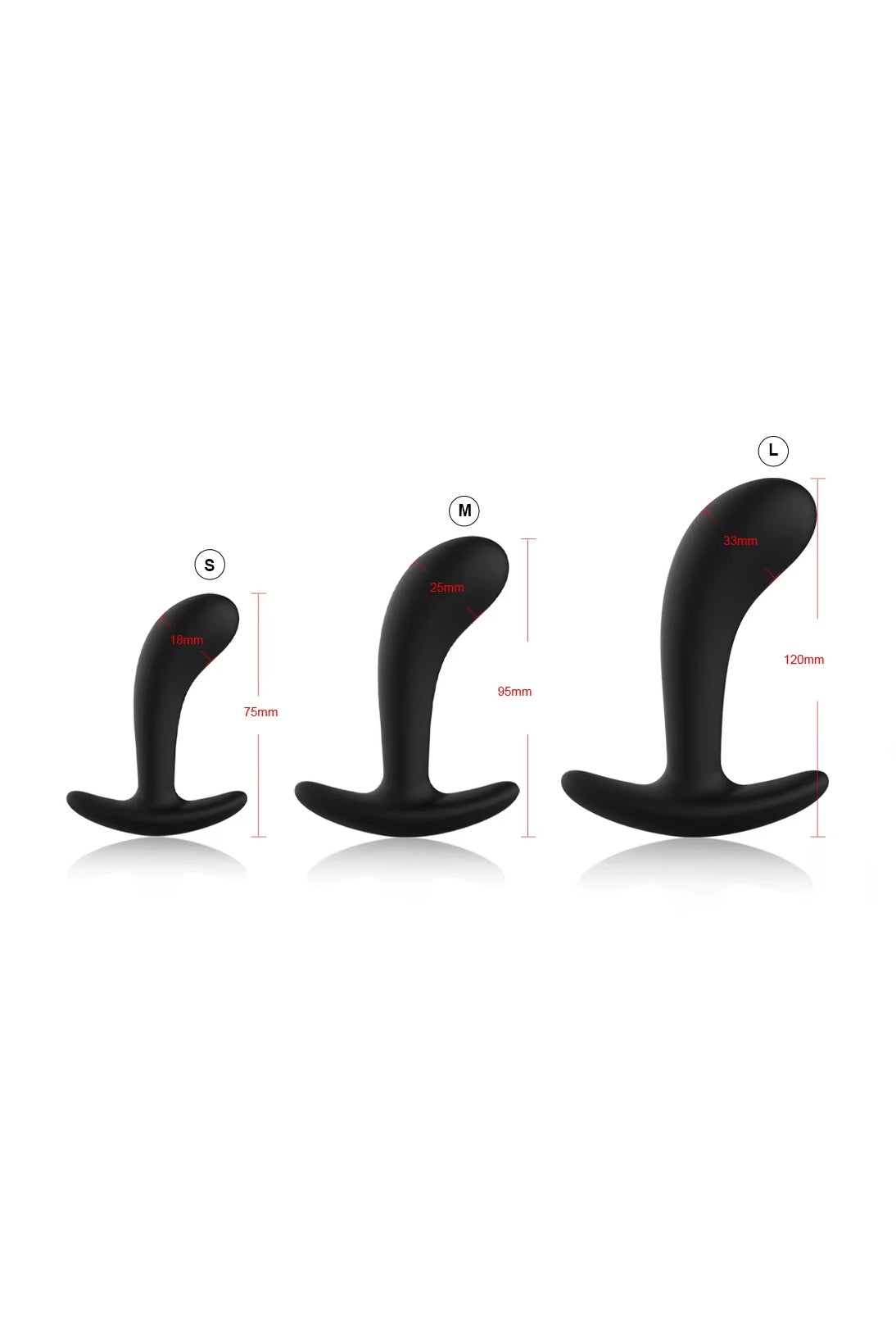 Prostate Plug and Anal Training Butt Plug Set