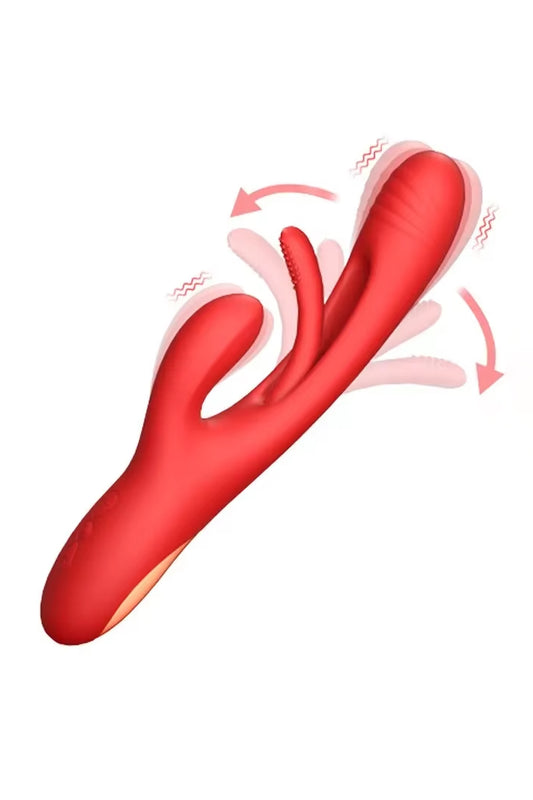 PulseWave G-spot dual-motion tapping and flapping rabbit vibrator