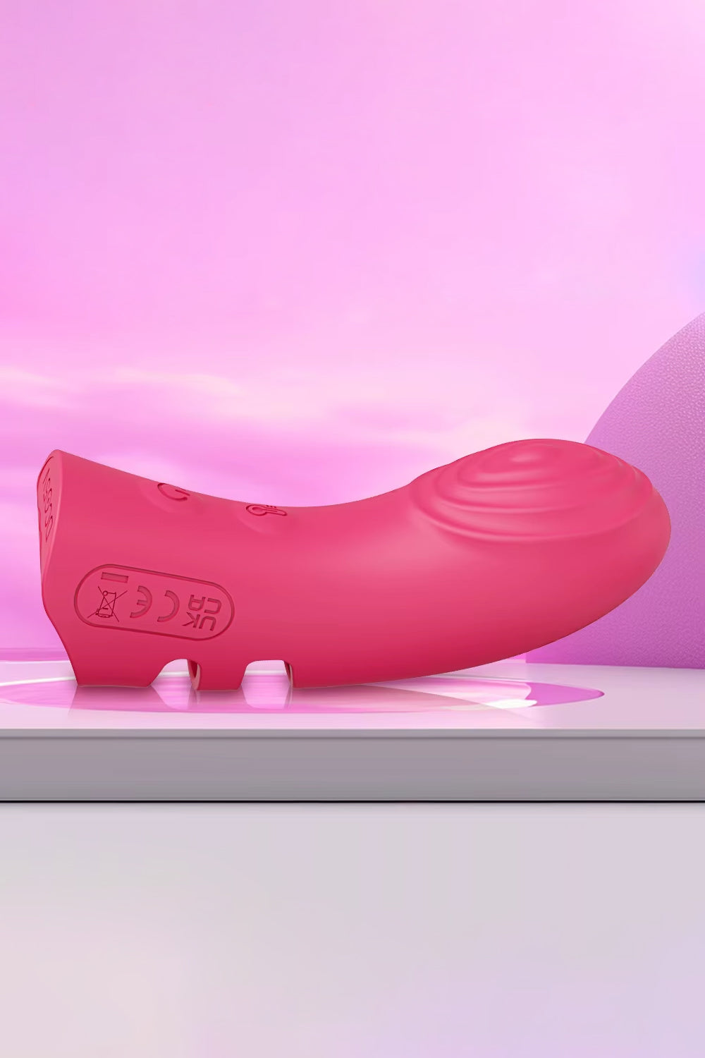 Quiet wearable finger massager 10 vibration modes silicone toy