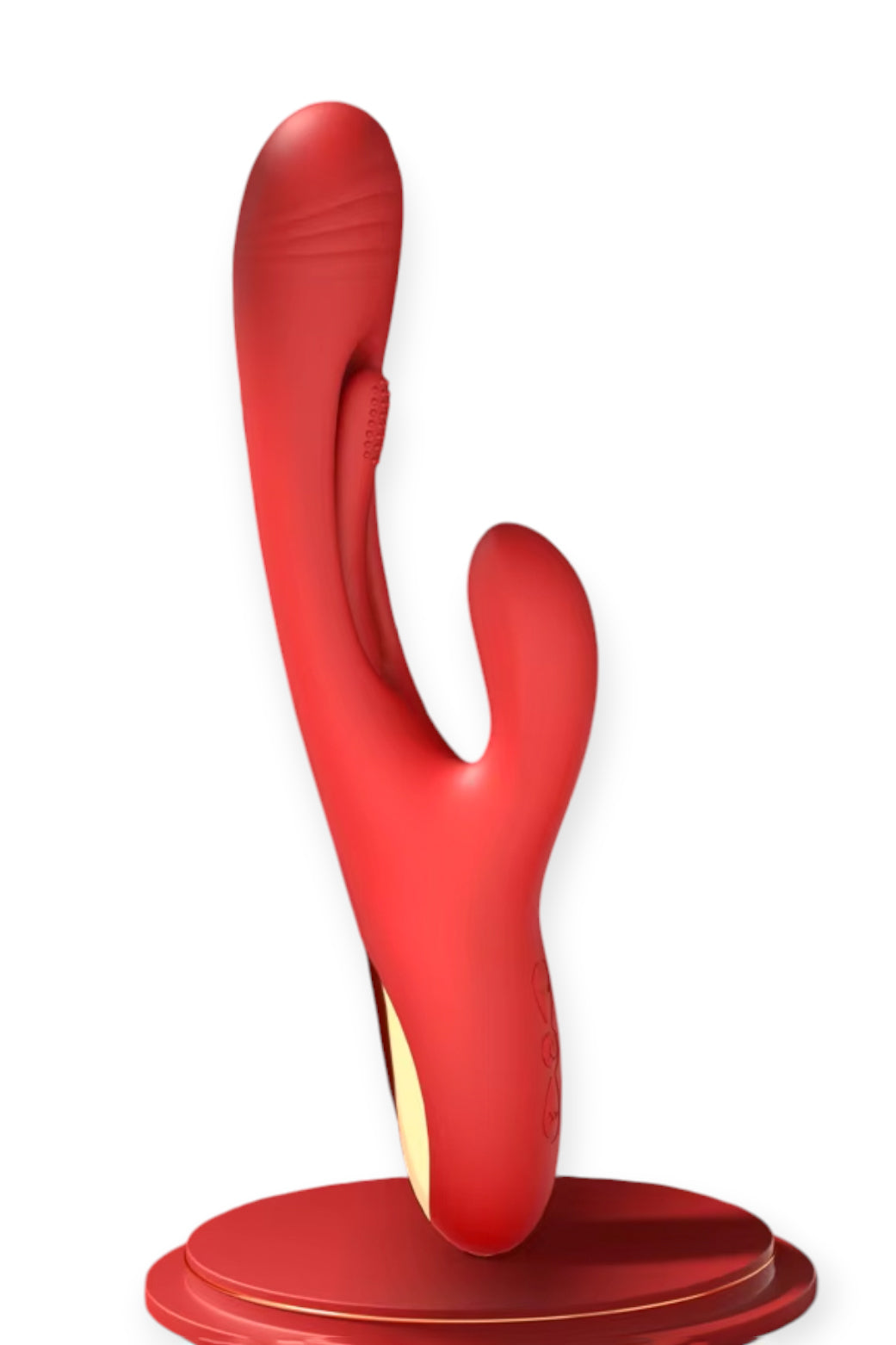 Rabbit G-spot vibrator with tapping and flapping stimulation
