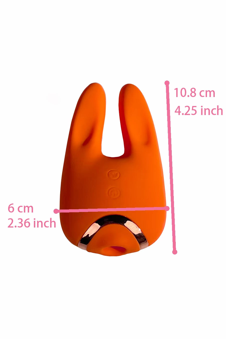 Rechargeable rabbit vibrator made from body-safe silicone with multiple modes