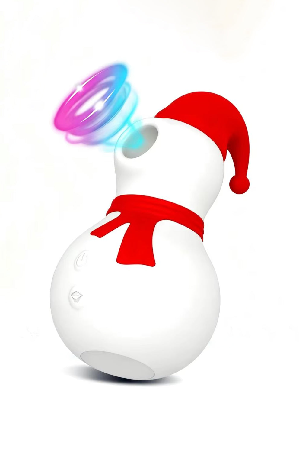 Red Christmas snowman clitoral suction vibrator clit sucker