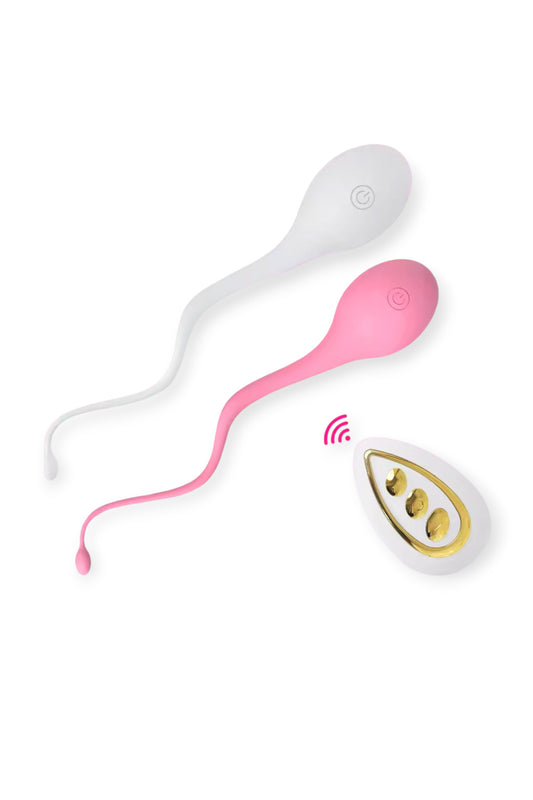 Remote controlled vibrating love egg with 10 vibration modes