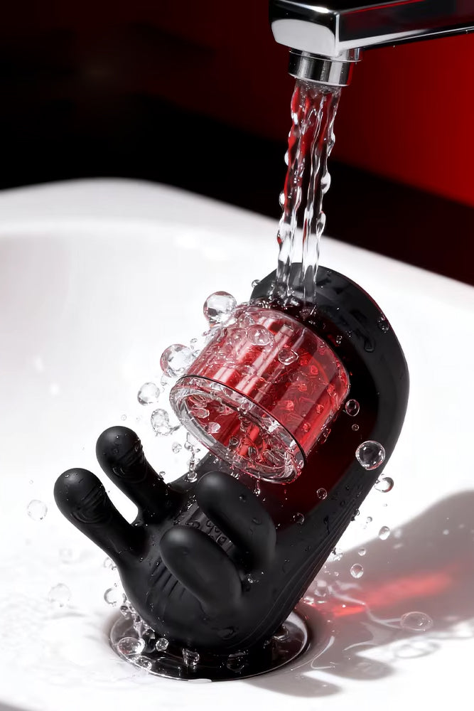 Rotating tongue blowjob masturbator for men waterproof