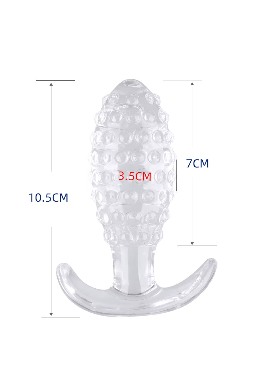 Pineapple Textured Silicone Anal Training Butt Plug