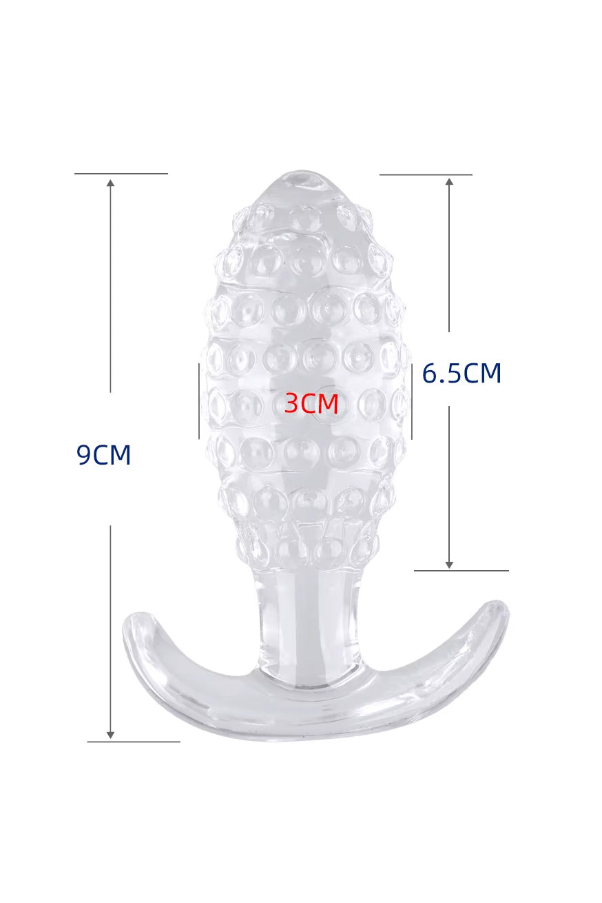 Pineapple Textured Silicone Anal Training Butt Plug