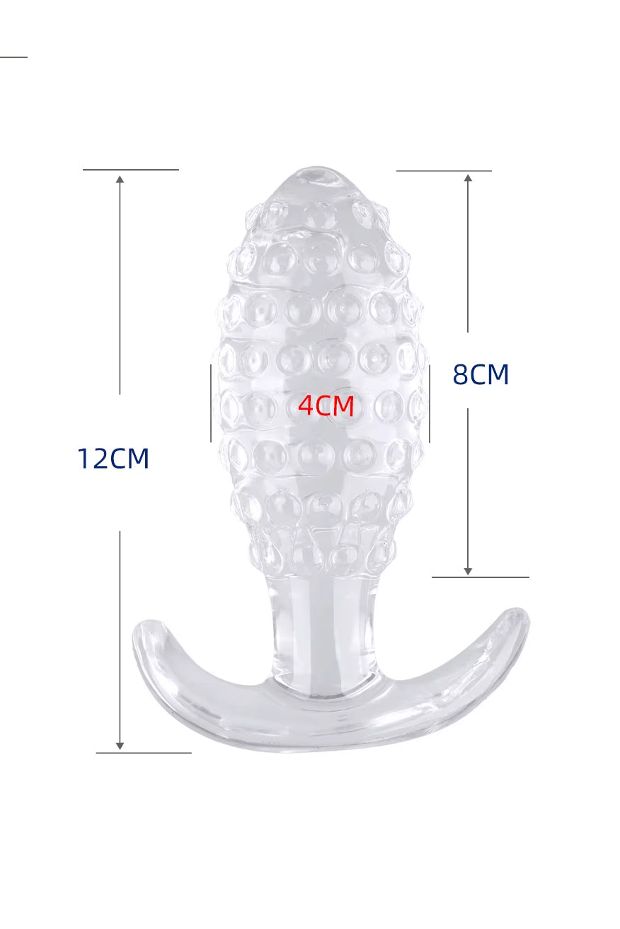 Pineapple Textured Silicone Anal Training Butt Plug
