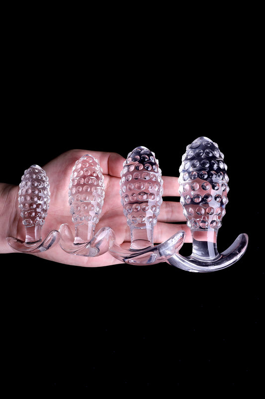 Pineapple Textured Silicone Anal Training Butt Plug
