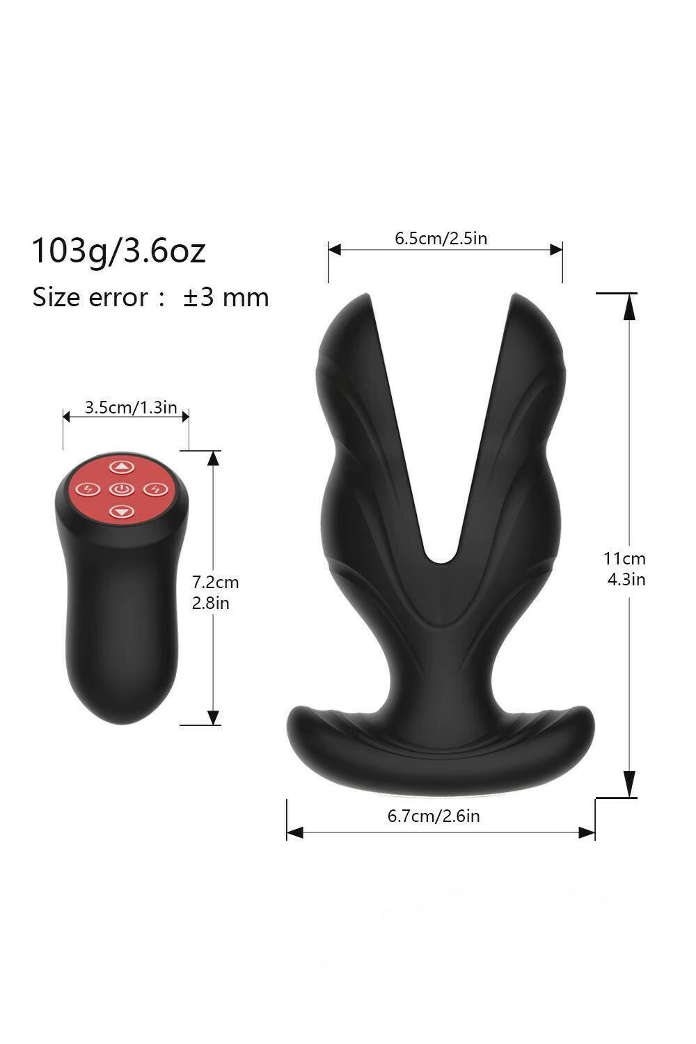 Silicone Stretching Butt Plug for Anal Training and Stimulation