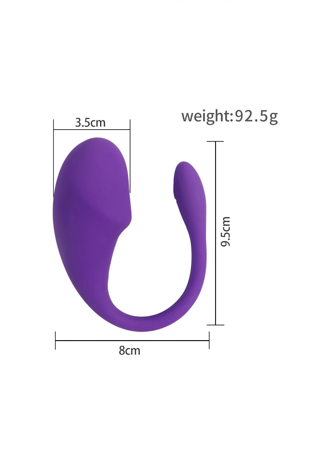 Small purple love egg vibrator sex toy