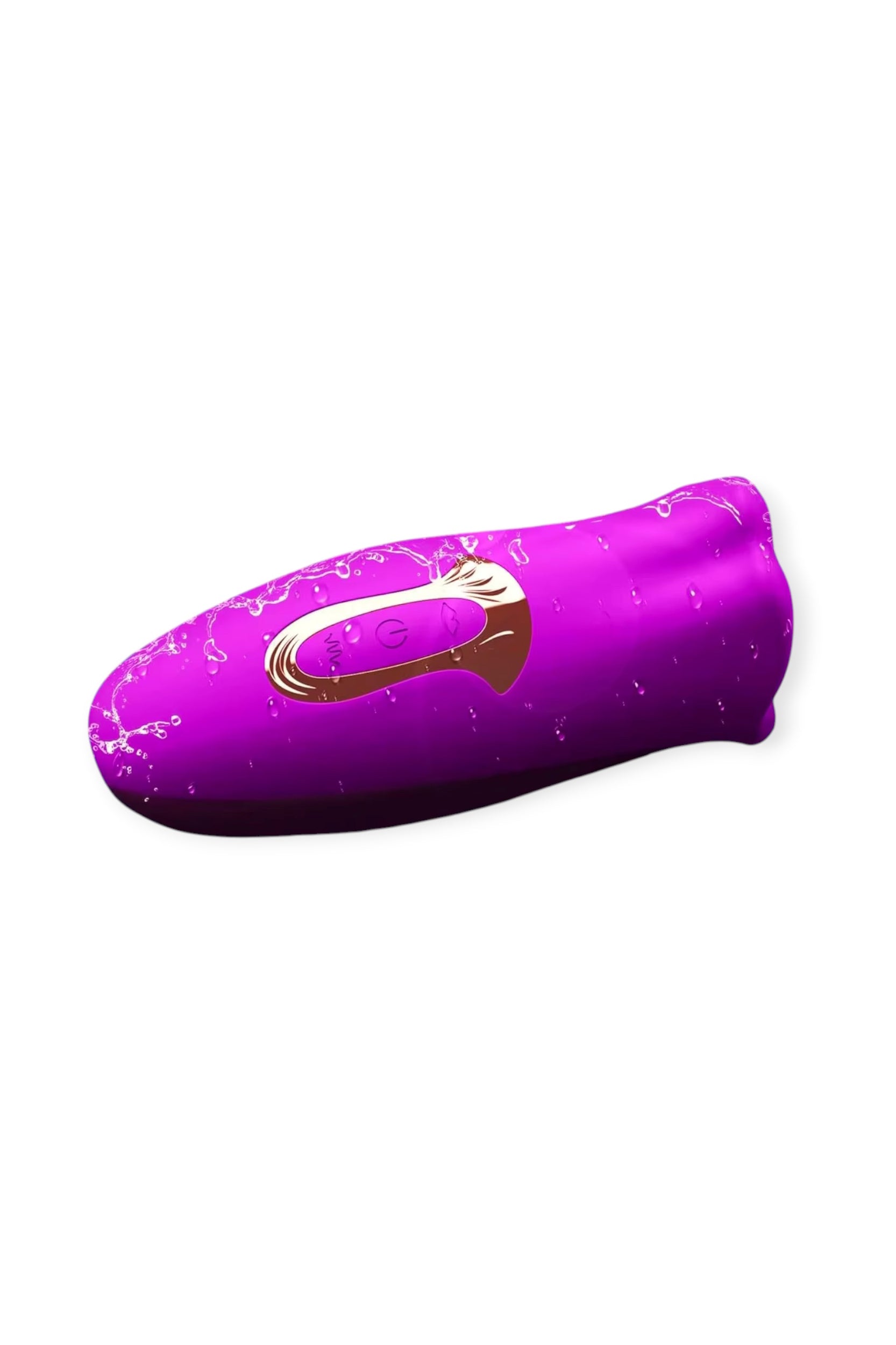 Tongue licking vibrator with soft silicone lips